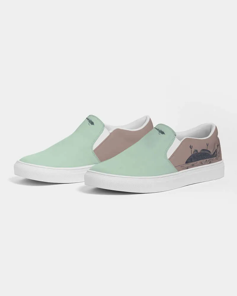 (ARTIST ORIGINAL) Womens Kettafly Lowrider Redfish Slip-On Canvas Shoe