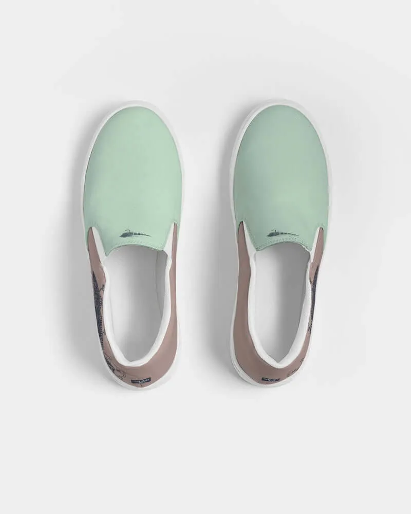 (ARTIST ORIGINAL) Womens Kettafly Lowrider Redfish Slip-On Canvas Shoe