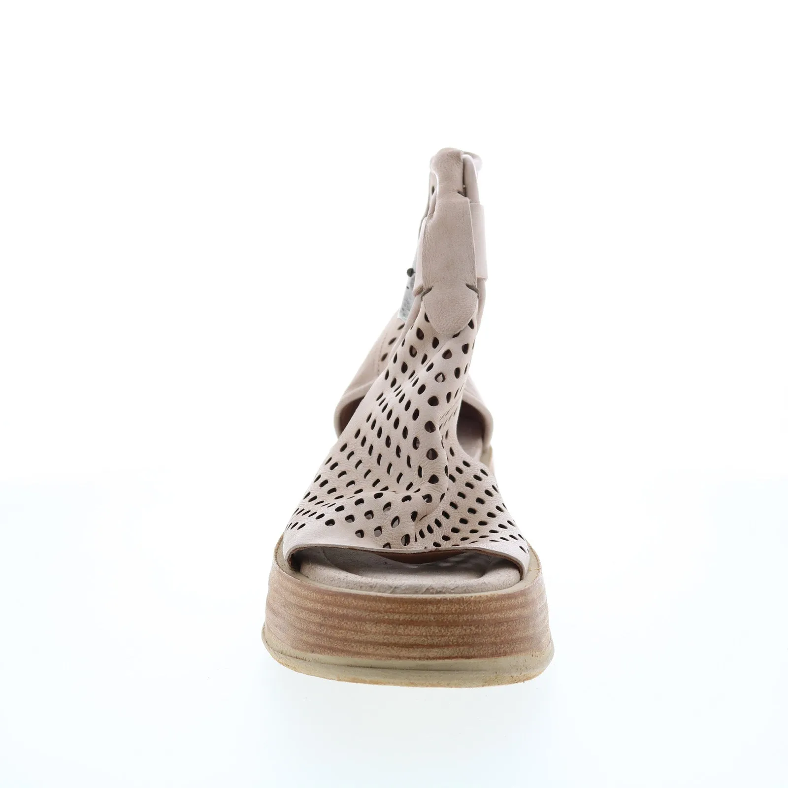 A.S. 98 Prentice A78003-101 Womens Beige Leather Sandals Wedges Shoes