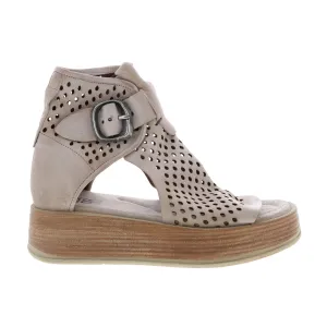 A.S. 98 Prentice A78003-101 Womens Beige Leather Sandals Wedges Shoes