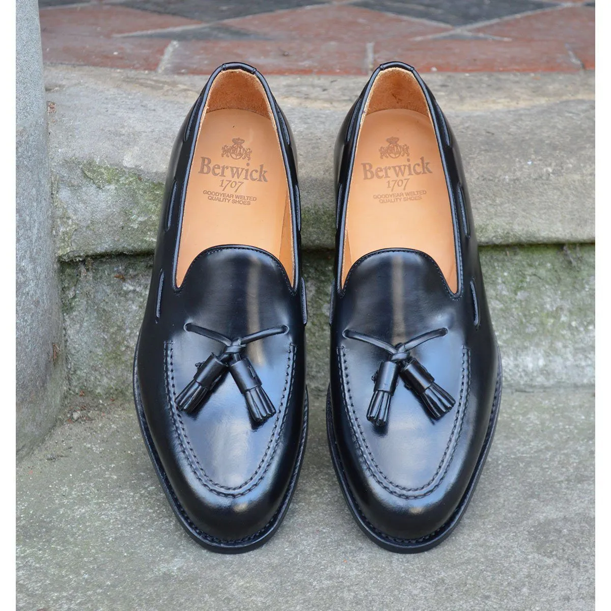 Berwick 1707 Tasselled Slip On (8491) Hi Shine (Dainite)