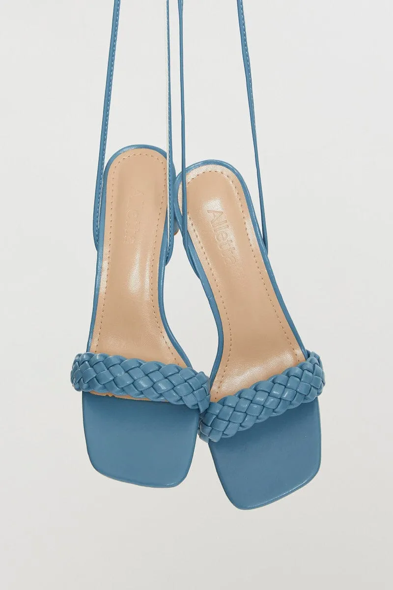 Blue Strap Heels