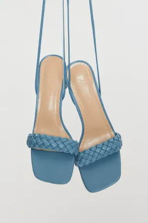 Blue Strap Heels