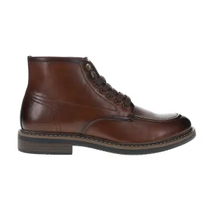 Burnished Moc Toe Lace Up Boots