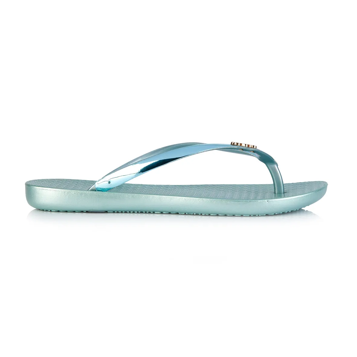 Coloko Dahlia Chrome Metallic Ergonomic Footbed Flip-Flops (Rose Silver Gold Pewter Green or Purple!)