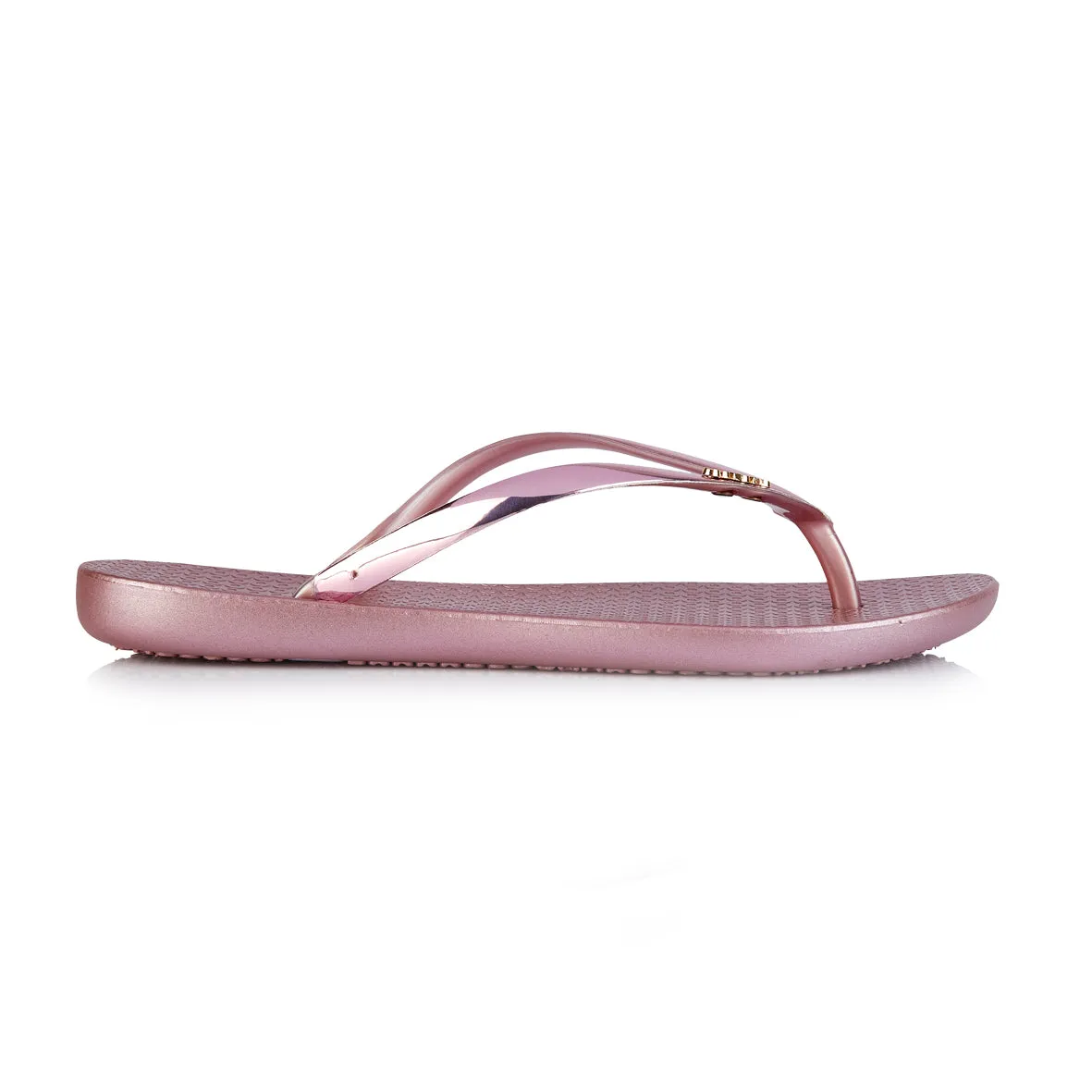 Coloko Dahlia Chrome Metallic Ergonomic Footbed Flip-Flops (Rose Silver Gold Pewter Green or Purple!)