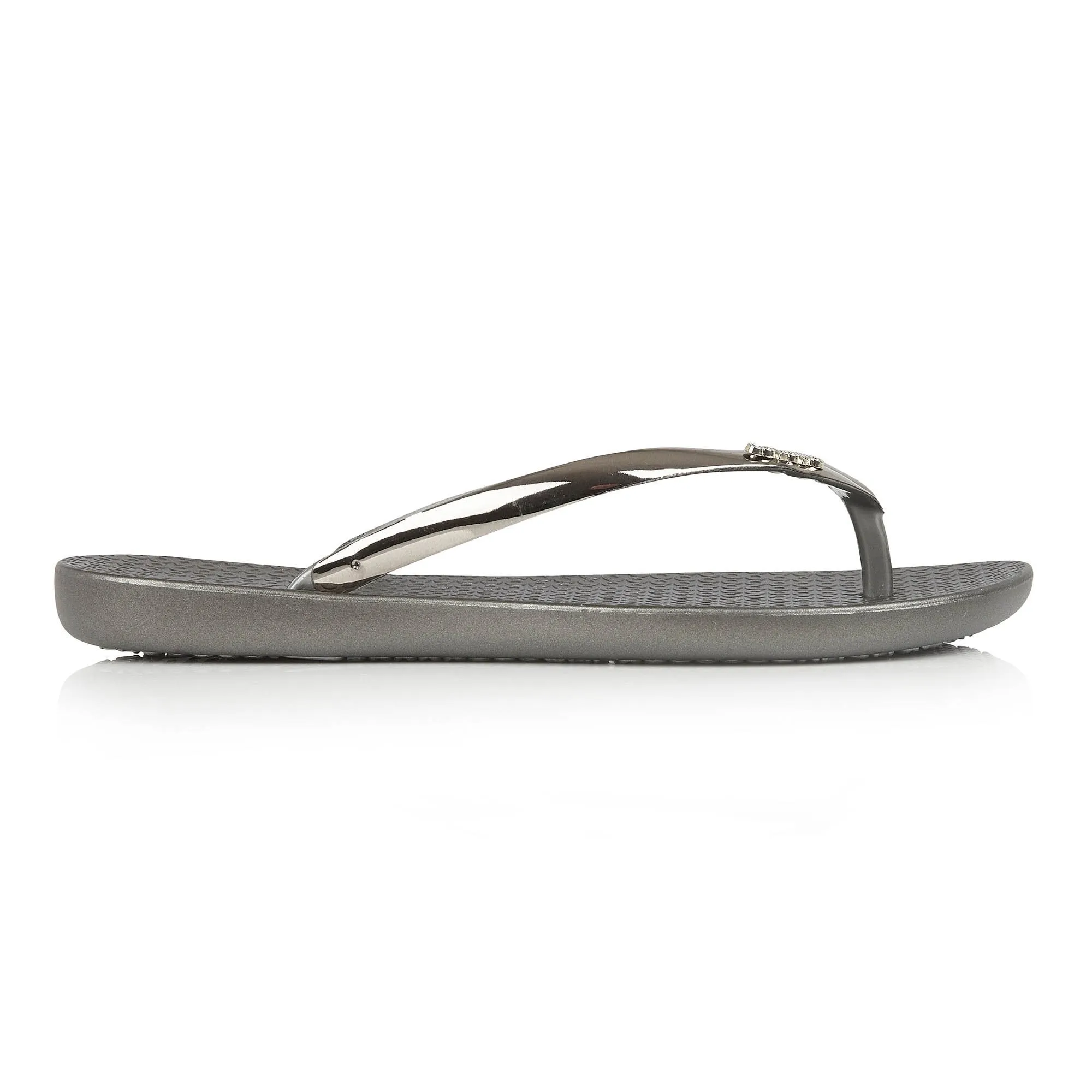 Coloko Dahlia Chrome Metallic Ergonomic Footbed Flip-Flops (Rose Silver Gold Pewter Green or Purple!)