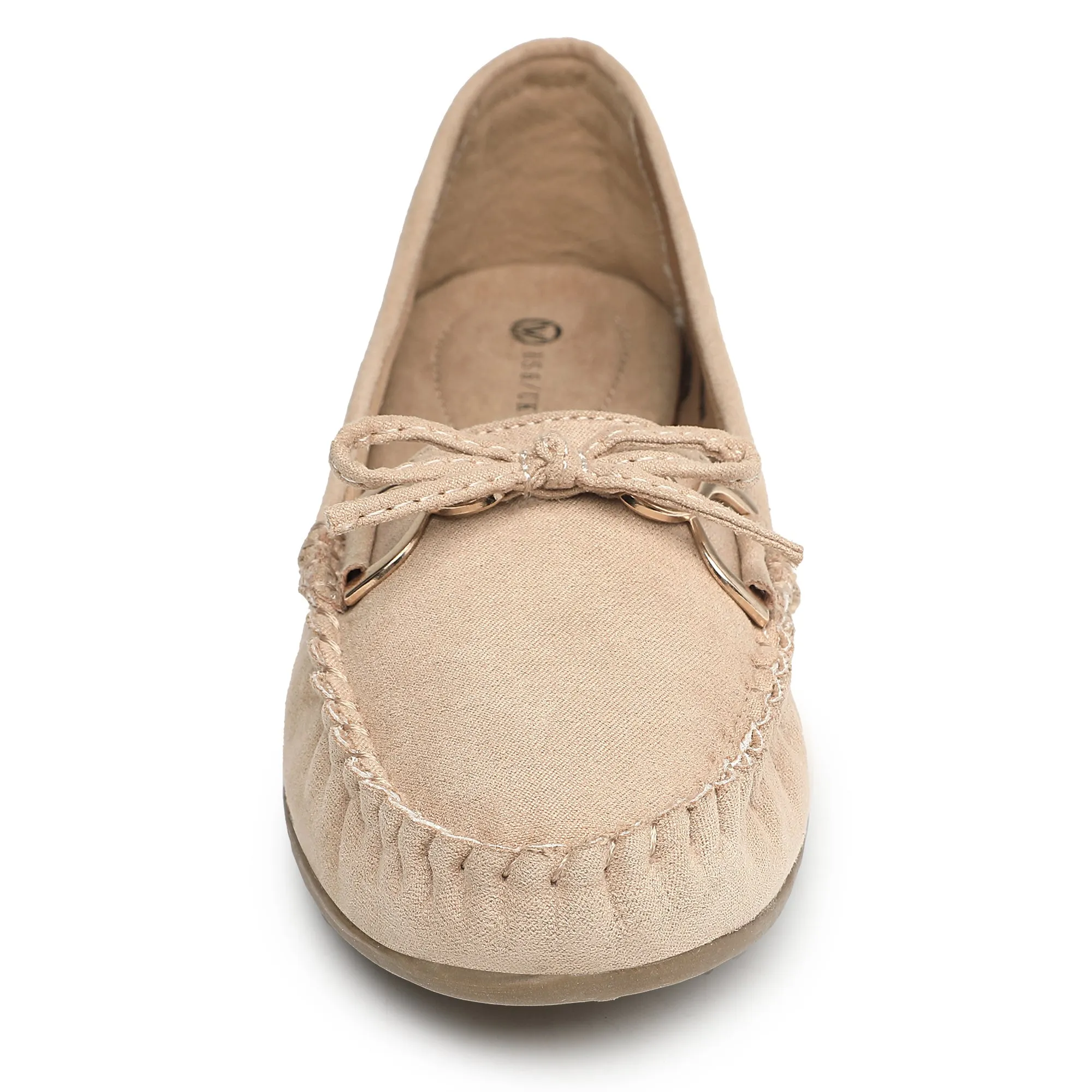 Comfortable Bowknot Driving Loafers Women's Slip On Flats for Casual Walking, Penny Style, Soft Upper, Breathable Insole, Anti-Slip Outsole, Easy to Wear