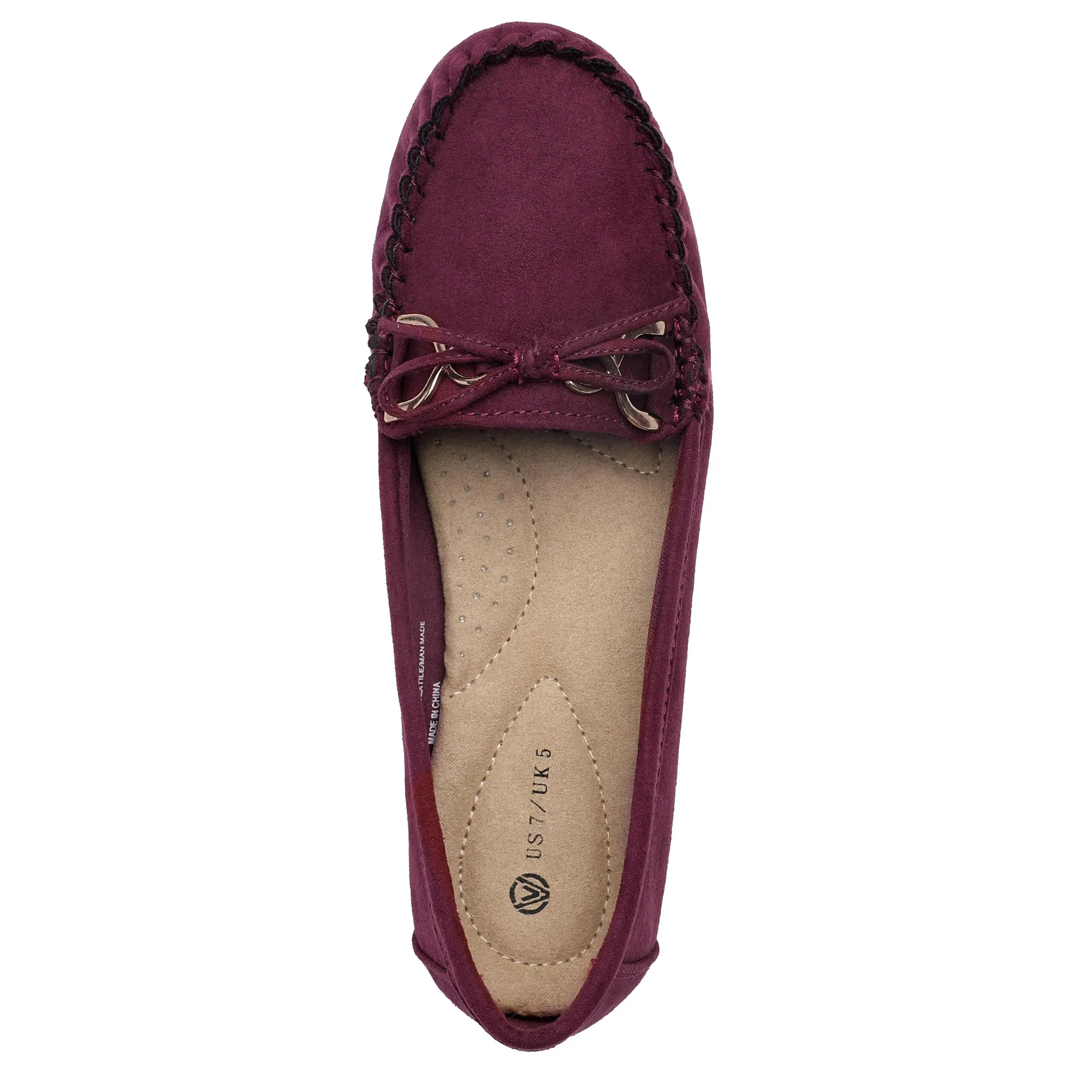 Comfortable Bowknot Driving Loafers Women's Slip On Flats for Casual Walking, Penny Style, Soft Upper, Breathable Insole, Anti-Slip Outsole, Easy to Wear