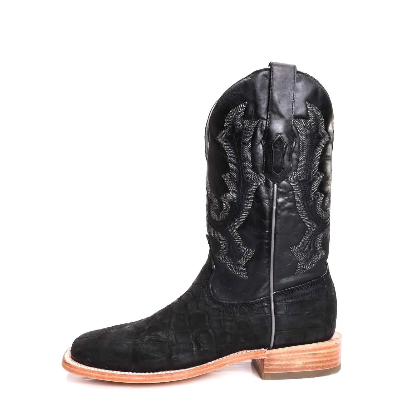 Corral Men's Matte Black Alligator Exotic Western Boots A4221