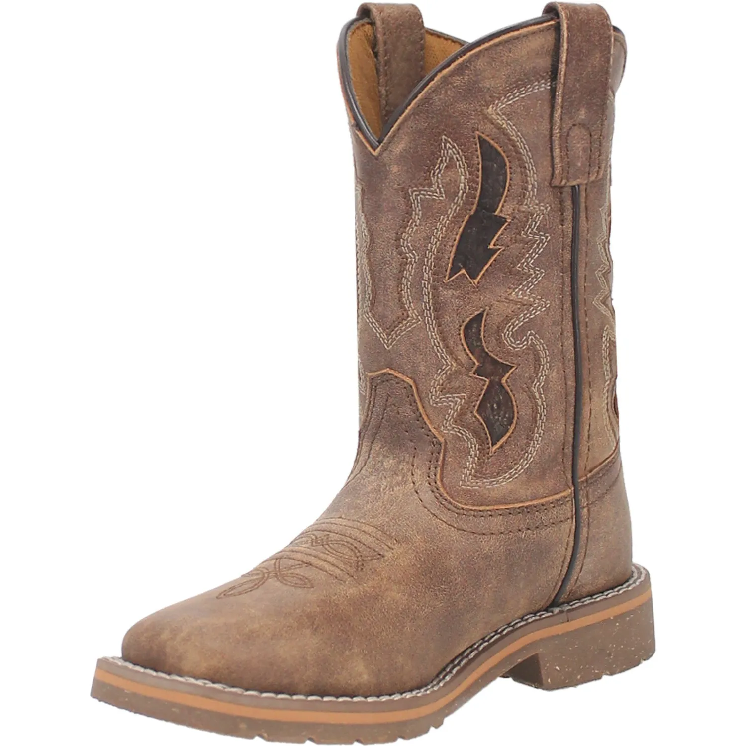 Dan Post Youth Unisex Marty Tan Leather Cowboy Boots