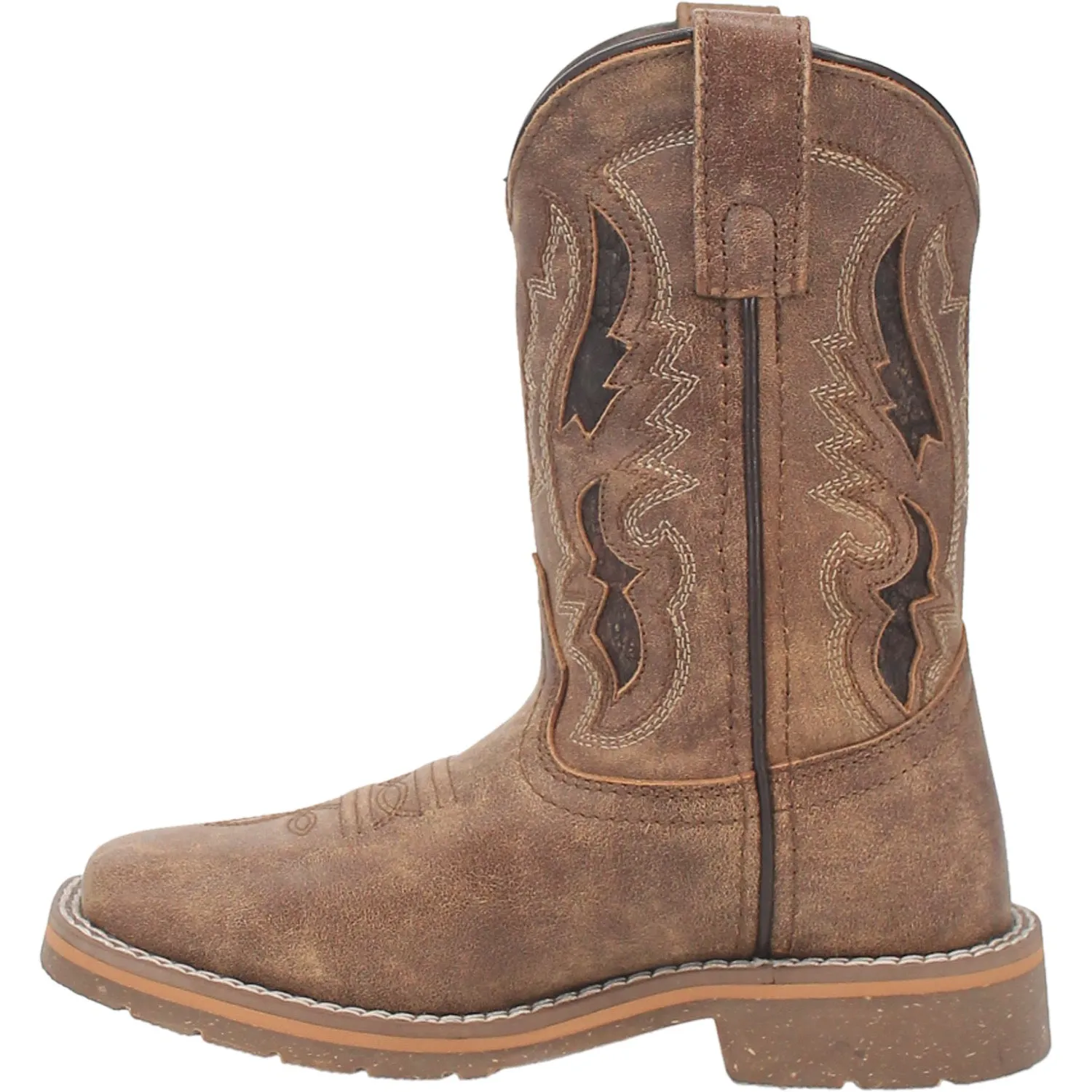 Dan Post Youth Unisex Marty Tan Leather Cowboy Boots
