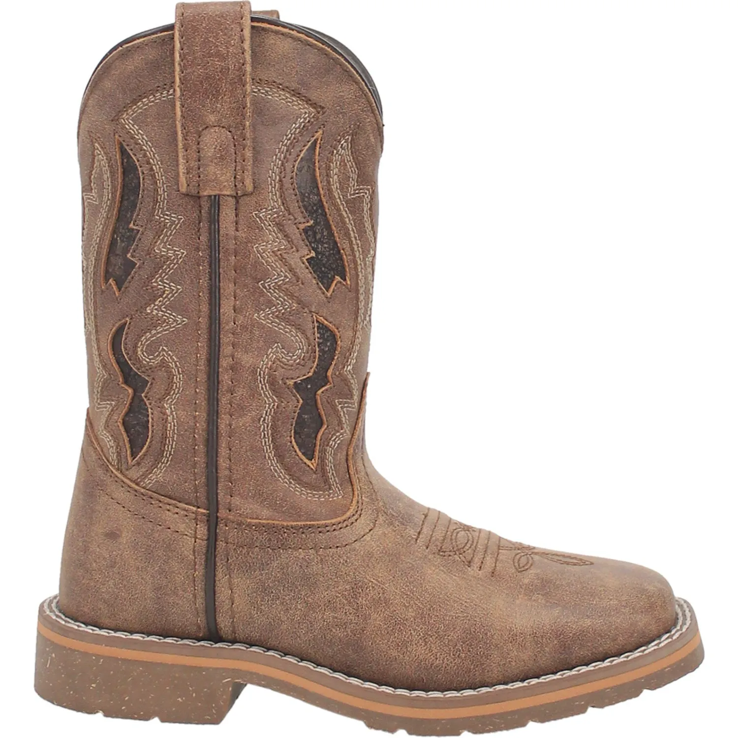 Dan Post Youth Unisex Marty Tan Leather Cowboy Boots