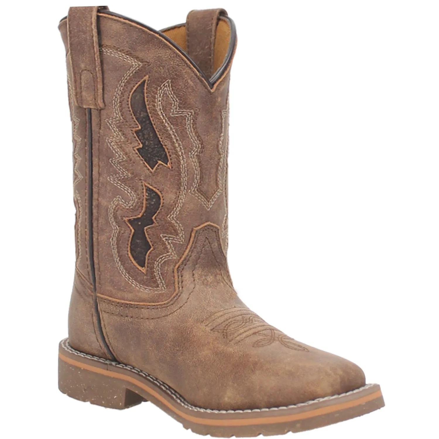 Dan Post Youth Unisex Marty Tan Leather Cowboy Boots