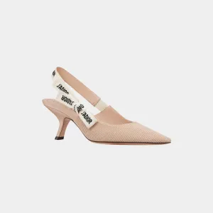 Dior JAdior Slingback Pump Nude Technical Fabric 6.5 cm Heel