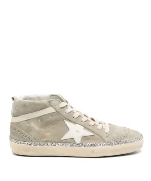 Golden Goose Mid Star suede upper leather sneakers