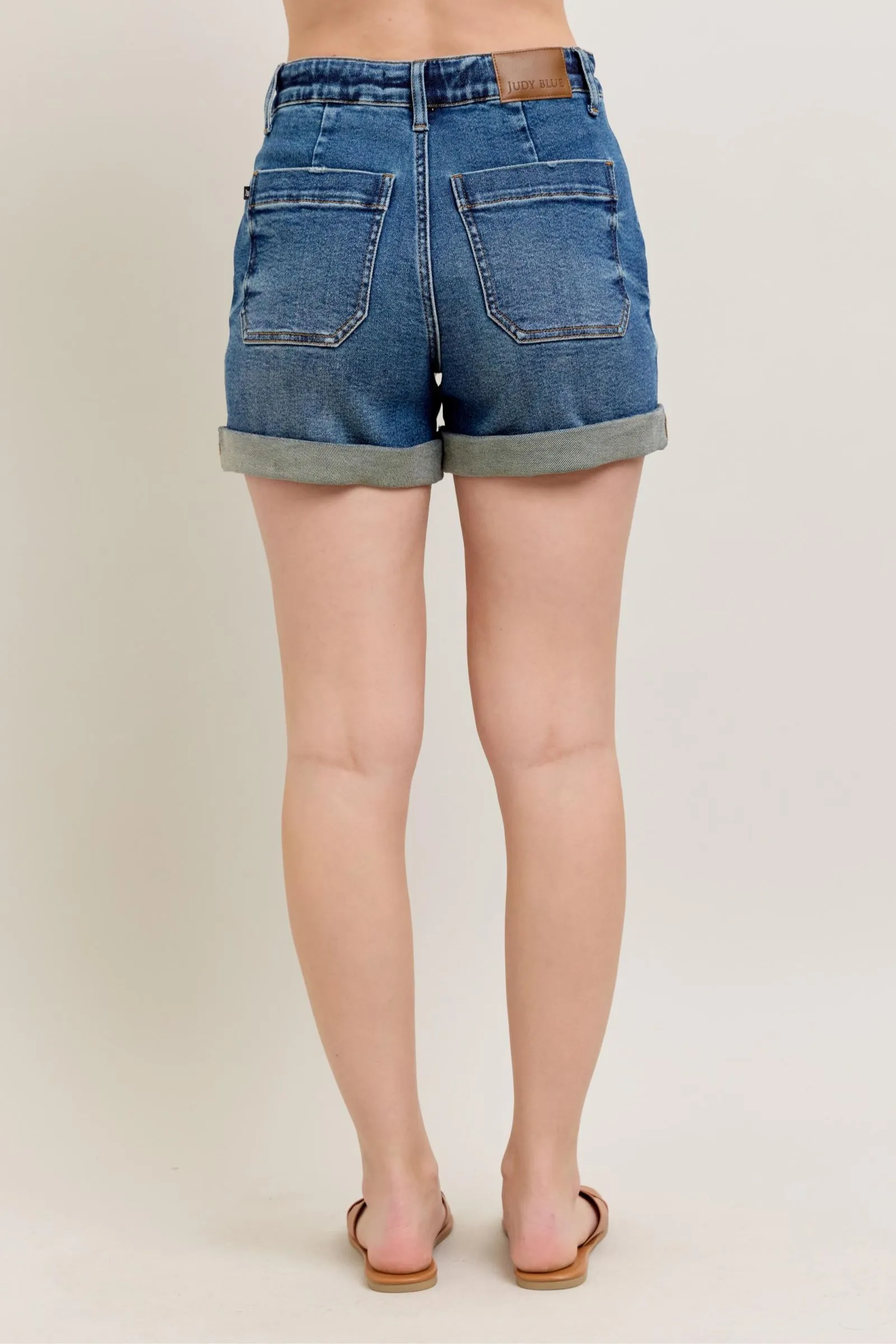 High Rise Jogger Cuff Judy Blue Shorts