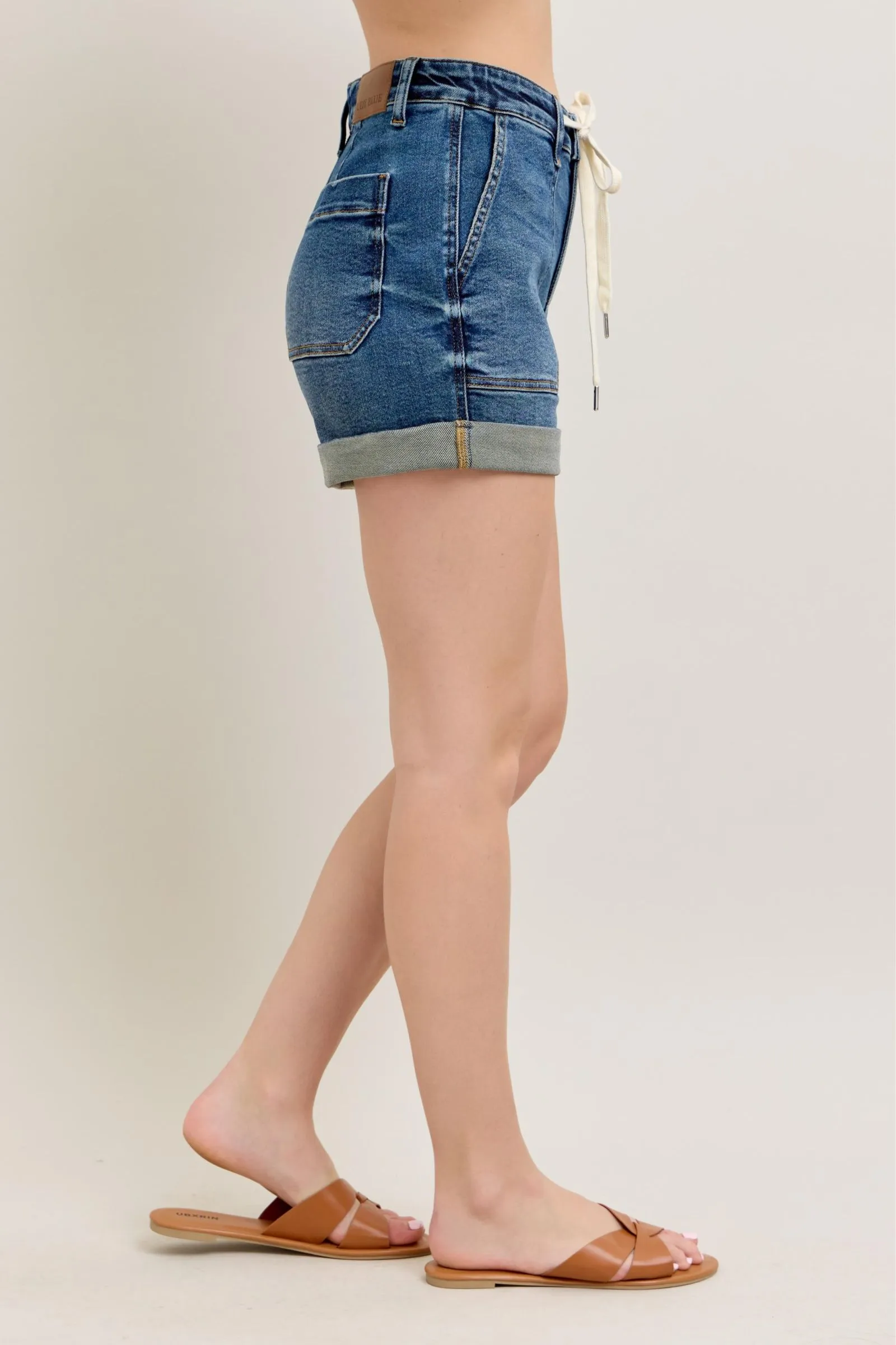High Rise Jogger Cuff Judy Blue Shorts