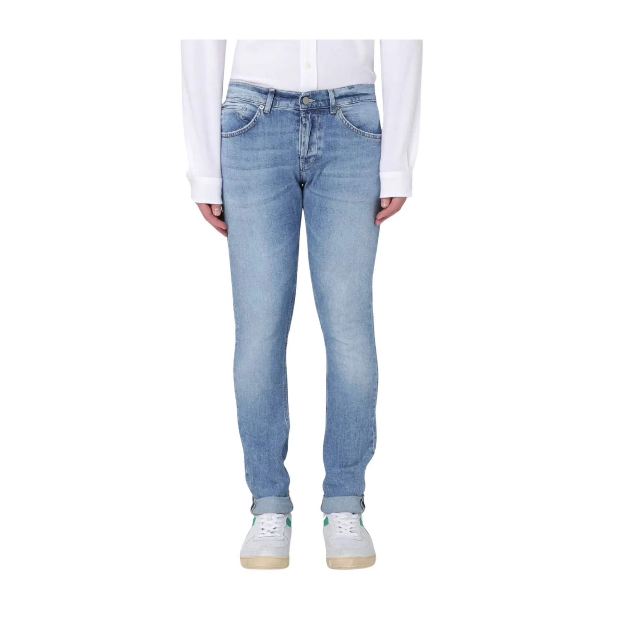 Jeans Uomo skinny lavaggio chiaro