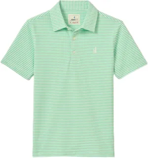 johnnie-O Performance Mesh Jr. Polo - Hunter Stripe