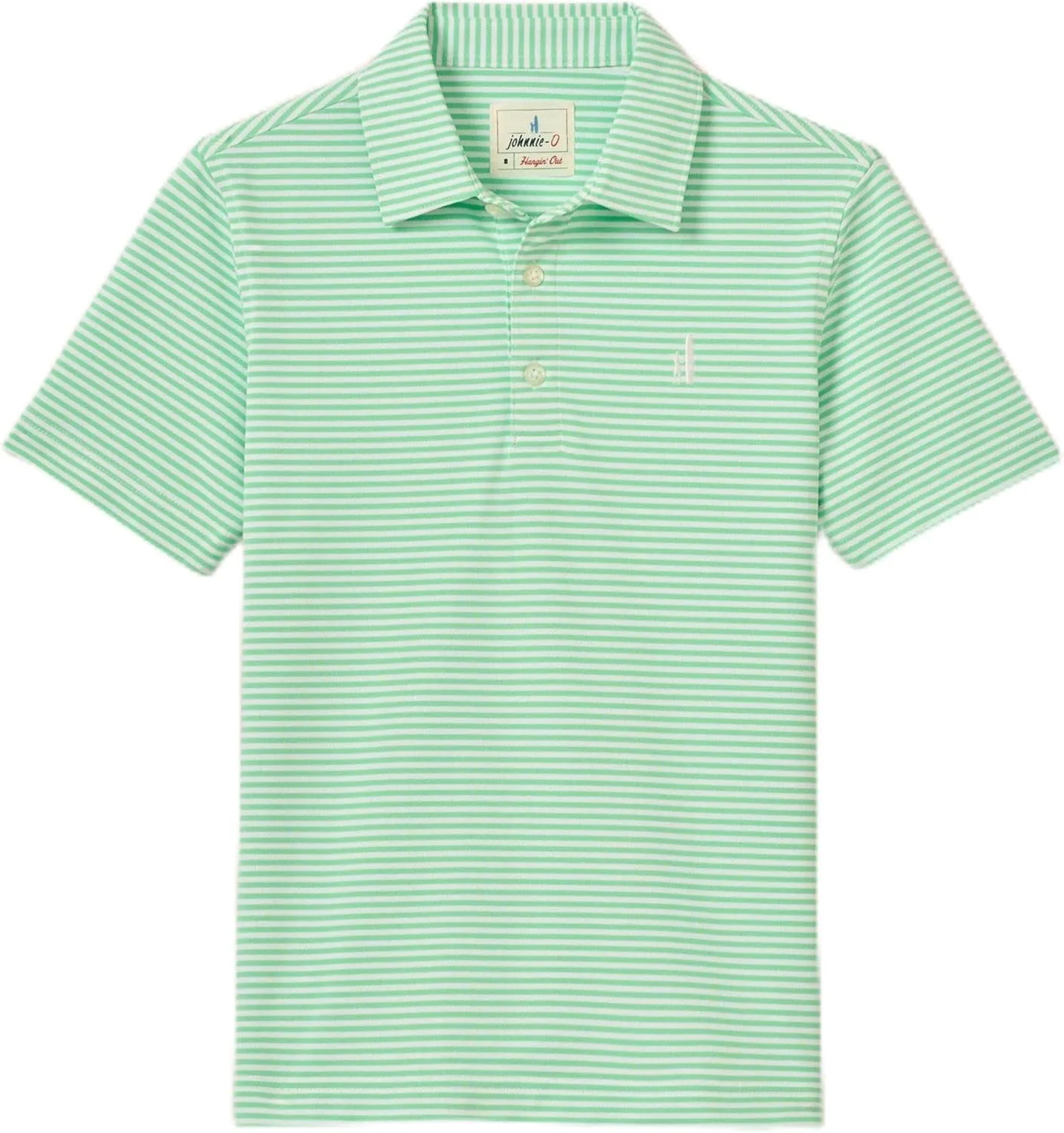 johnnie-O Performance Mesh Jr. Polo - Hunter Stripe