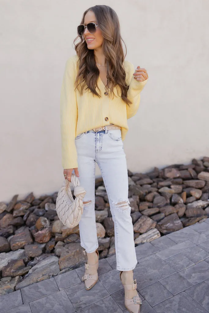 Kancan Cloudline Distressed Straight-Leg Jeans