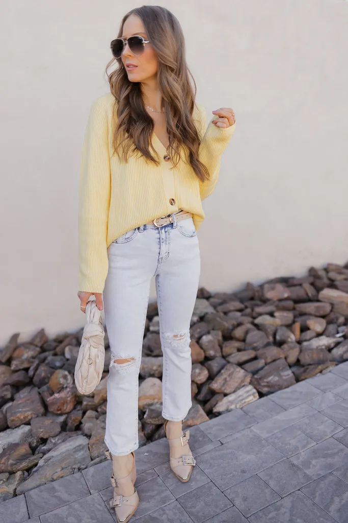 Kancan Cloudline Distressed Straight-Leg Jeans