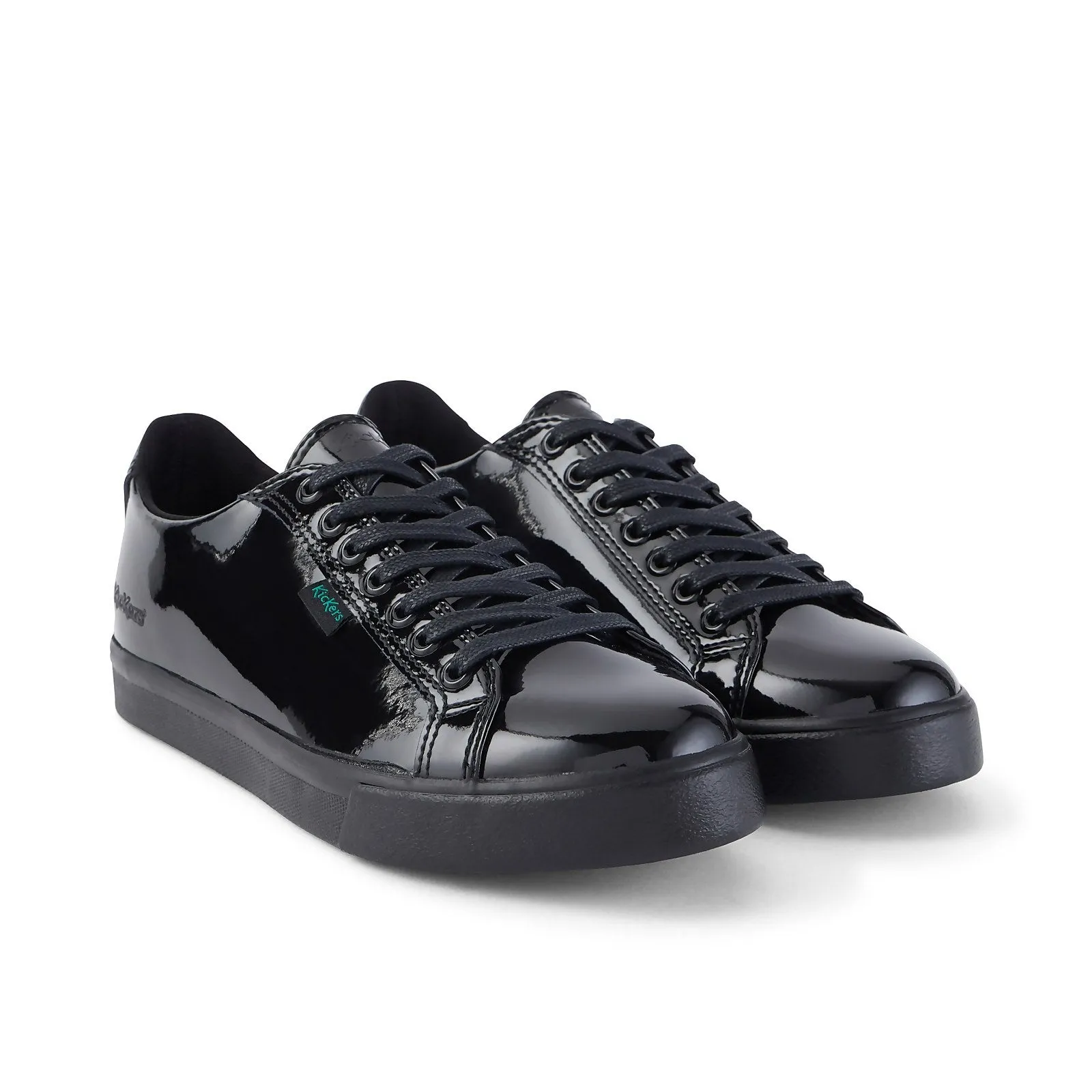 Kickers Tovni Lacer Teen 31-39 BLACK  PAT