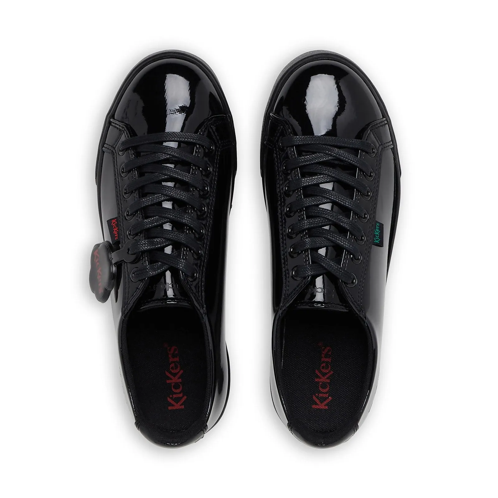 Kickers Tovni Lacer Teen 31-39 BLACK  PAT