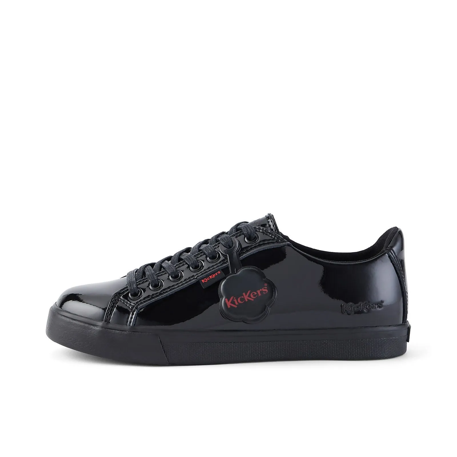 Kickers Tovni Lacer Teen 31-39 BLACK  PAT