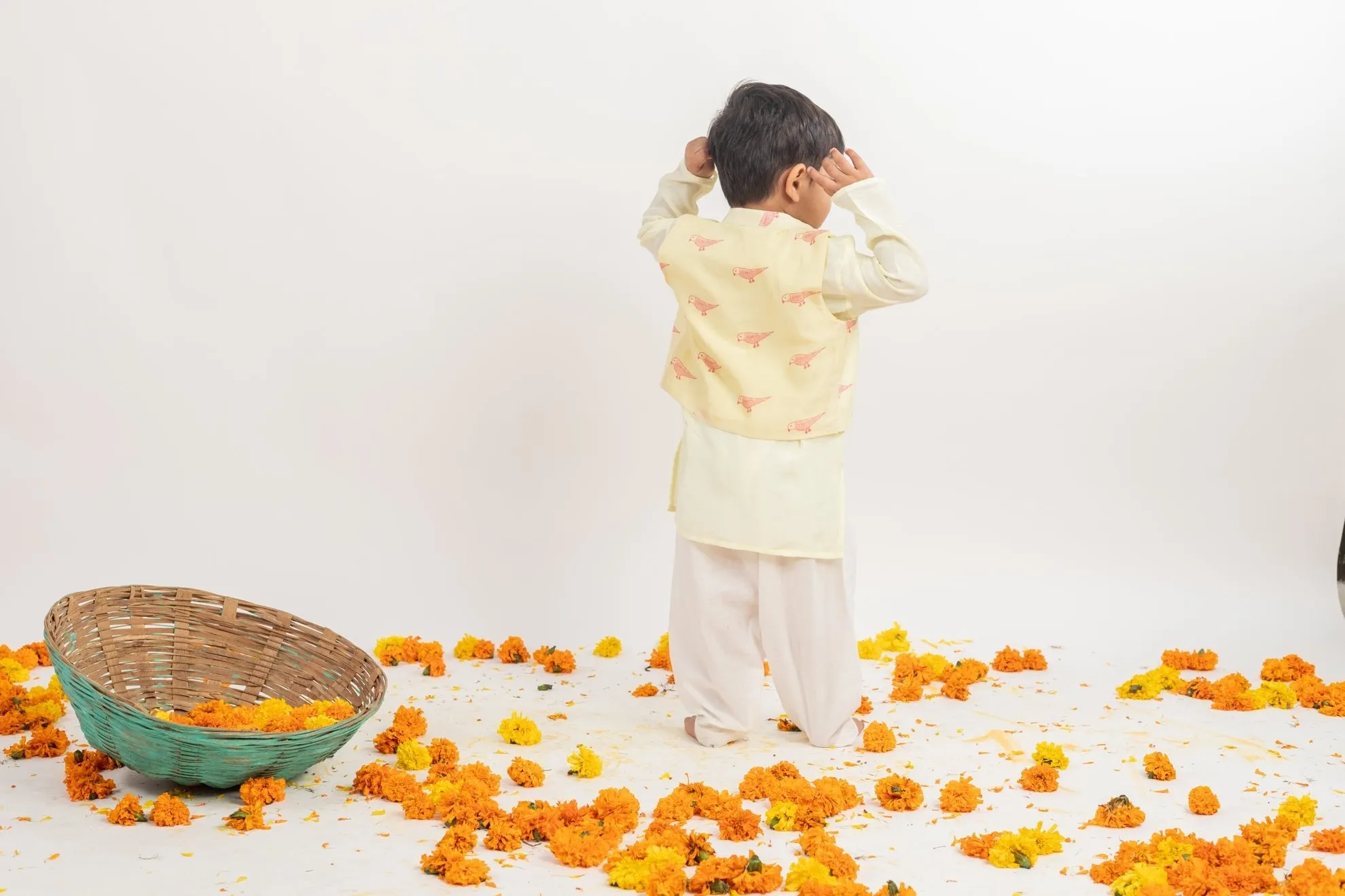 Kurta Jacket And Pyjama Set