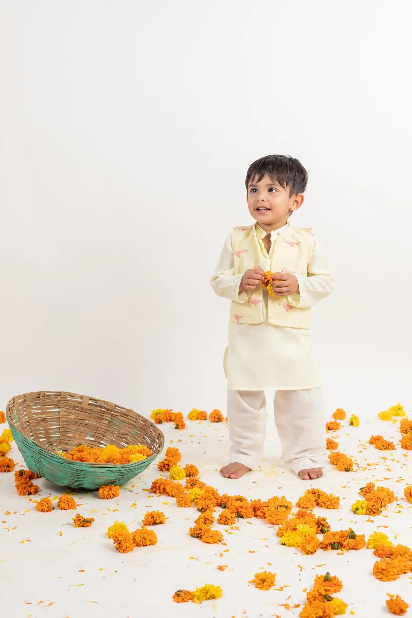 Kurta Jacket And Pyjama Set