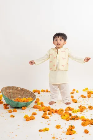 Kurta Jacket And Pyjama Set