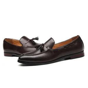 Leather Tassel Loafer