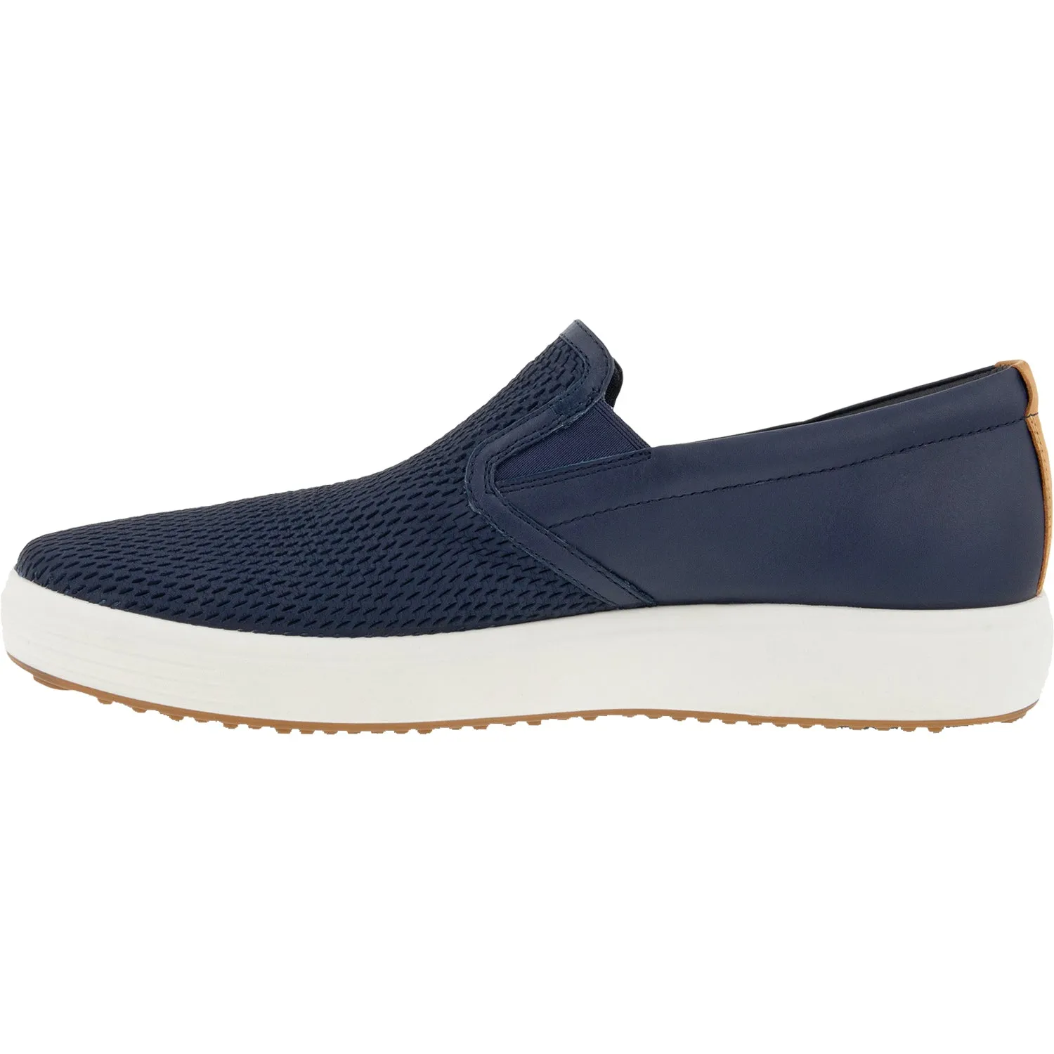 Men's Ecco Soft 7 Slip On 2.0 Marine/Lion Leather
