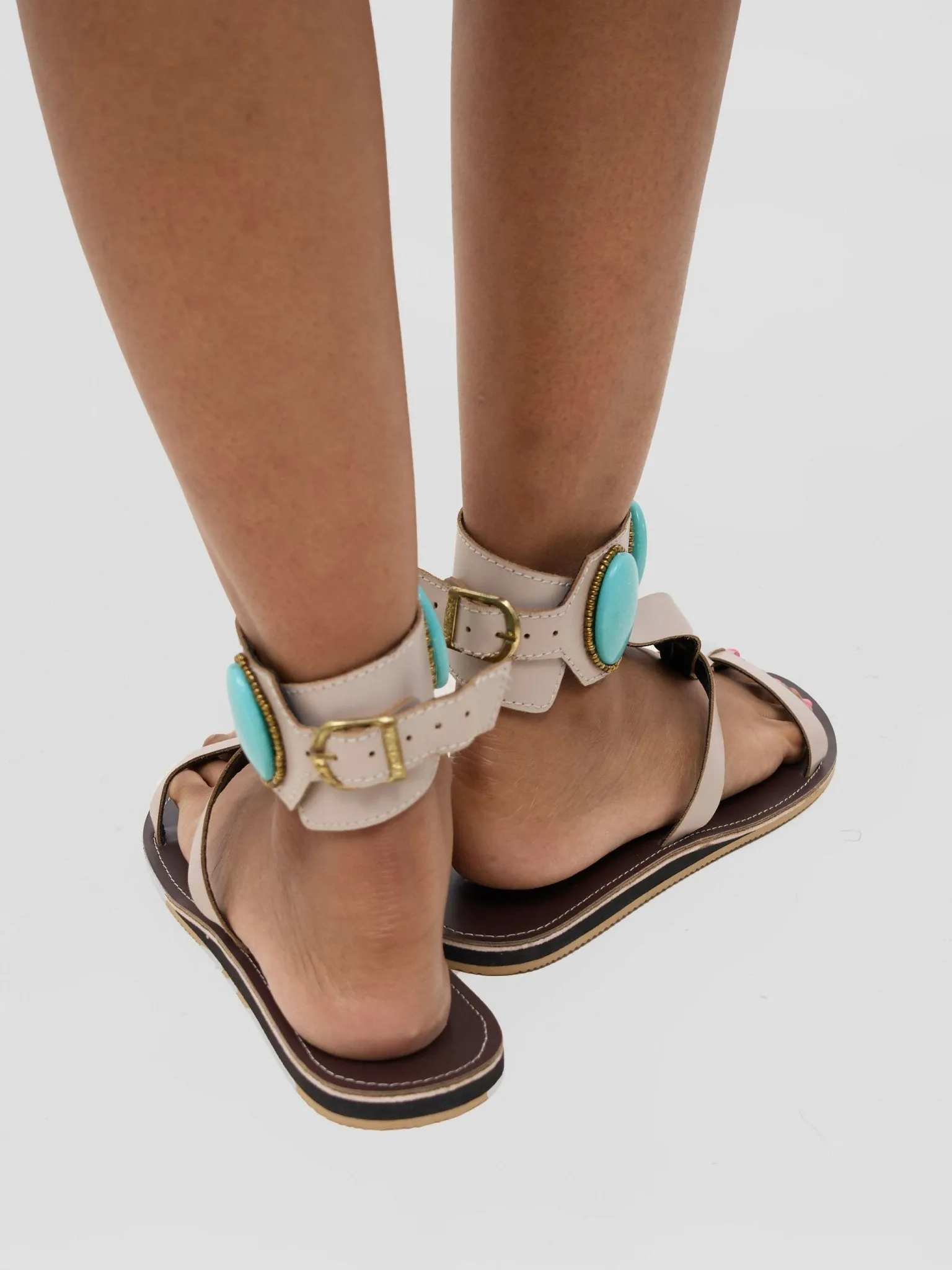 Mtwapa Sandal - Cream / Blue