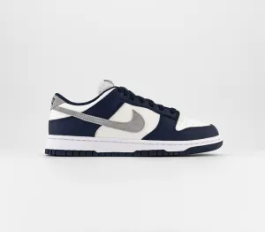 Nike Dunk Low Midnight Navy Lt Smoke Grey Summit White Trainers