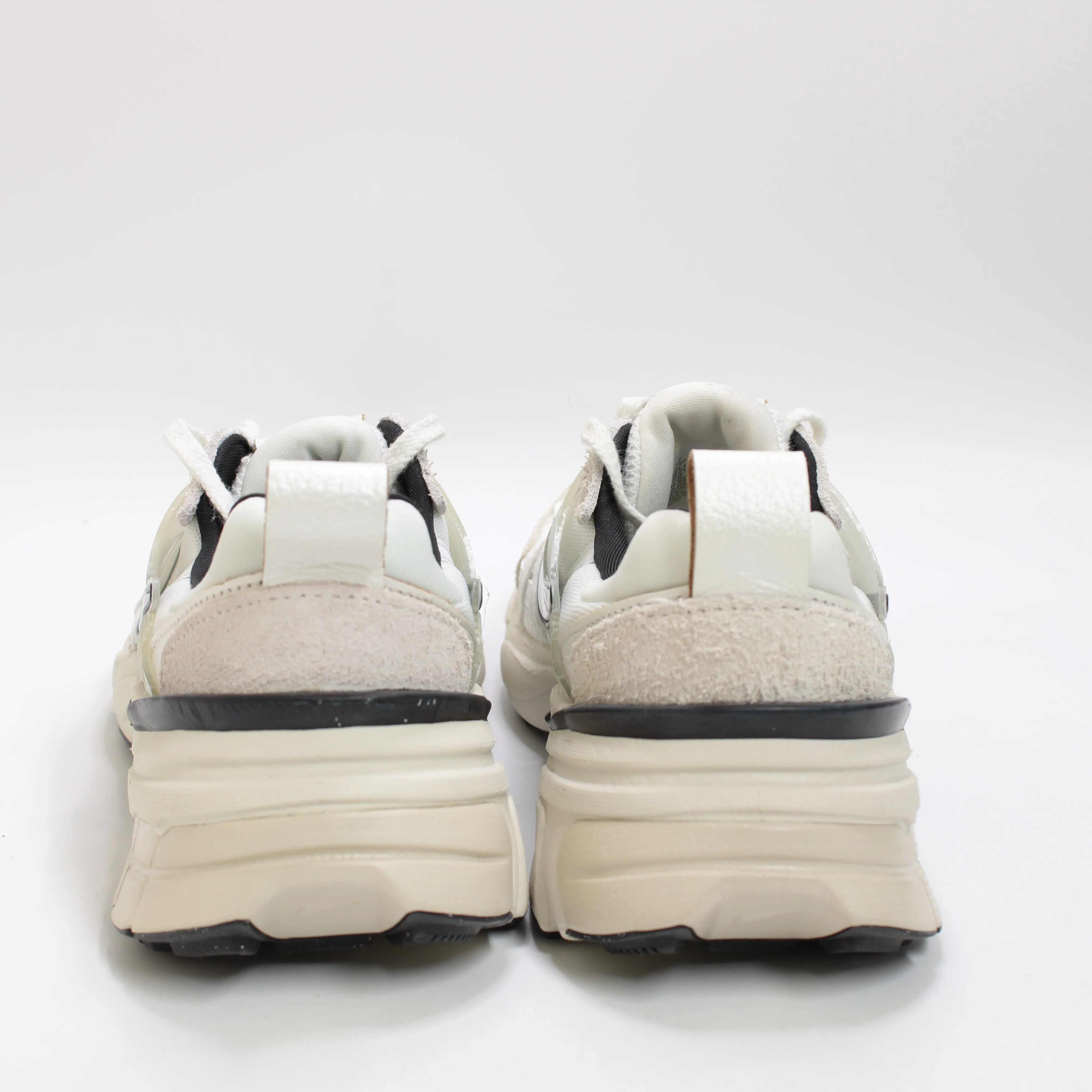 Nike V2K Run Trainers Summit White Chrome White Light Orewood Brown Uk Size 5