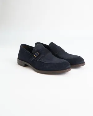 Prussian Suede Monkstrap Loafers