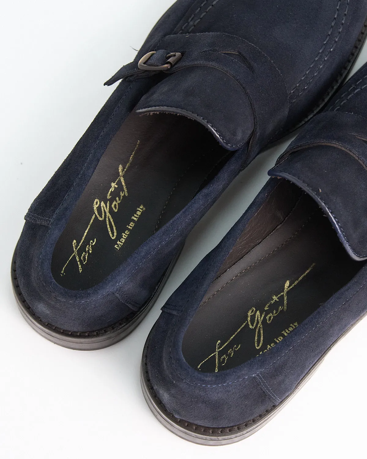 Prussian Suede Monkstrap Loafers