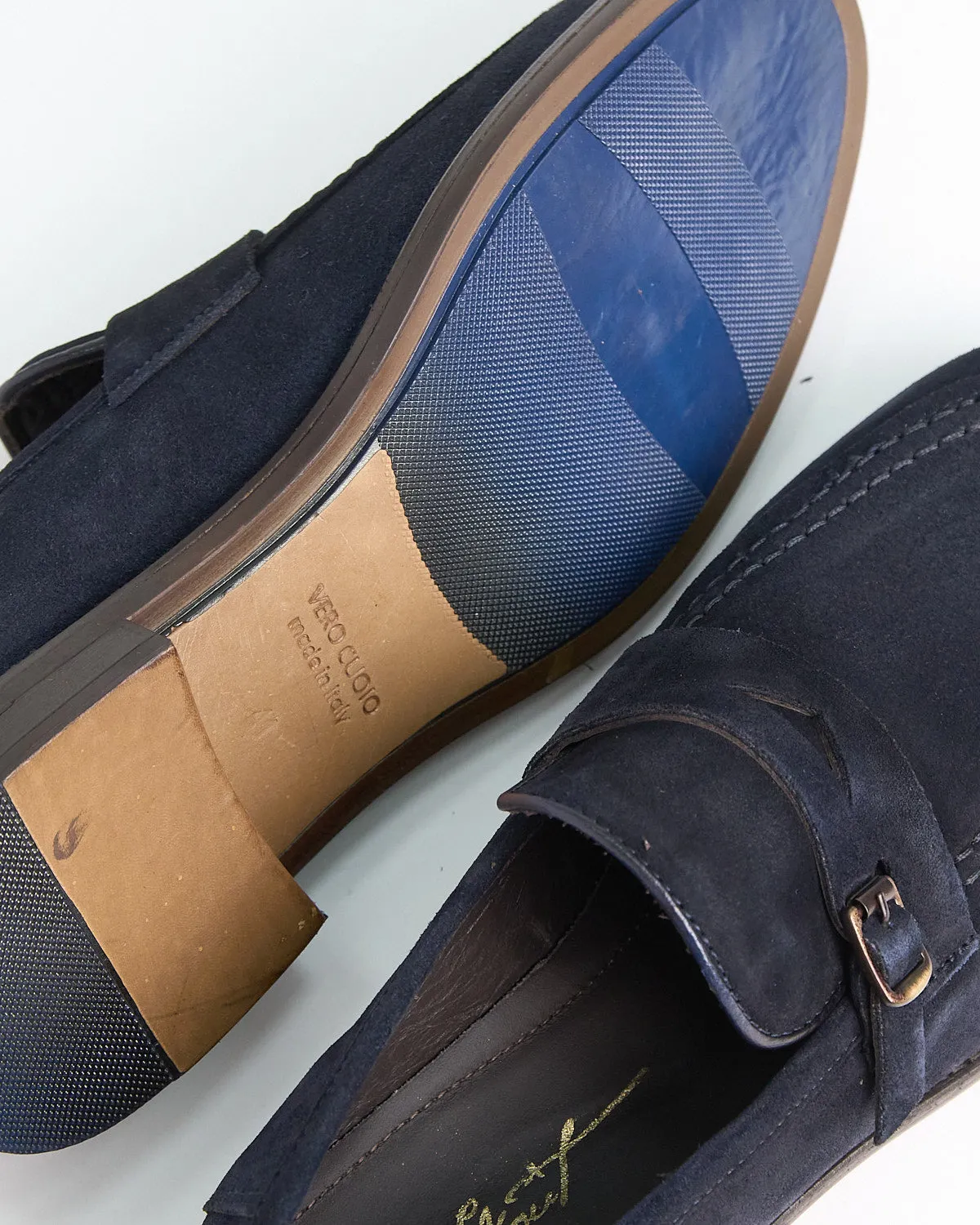 Prussian Suede Monkstrap Loafers