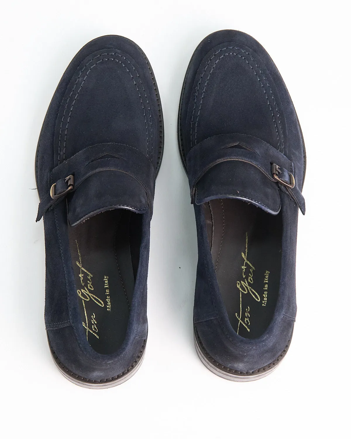Prussian Suede Monkstrap Loafers