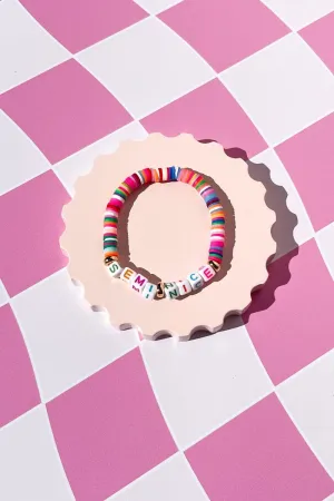 Semi Nice Colorful Inspirational Beaded Bracelet