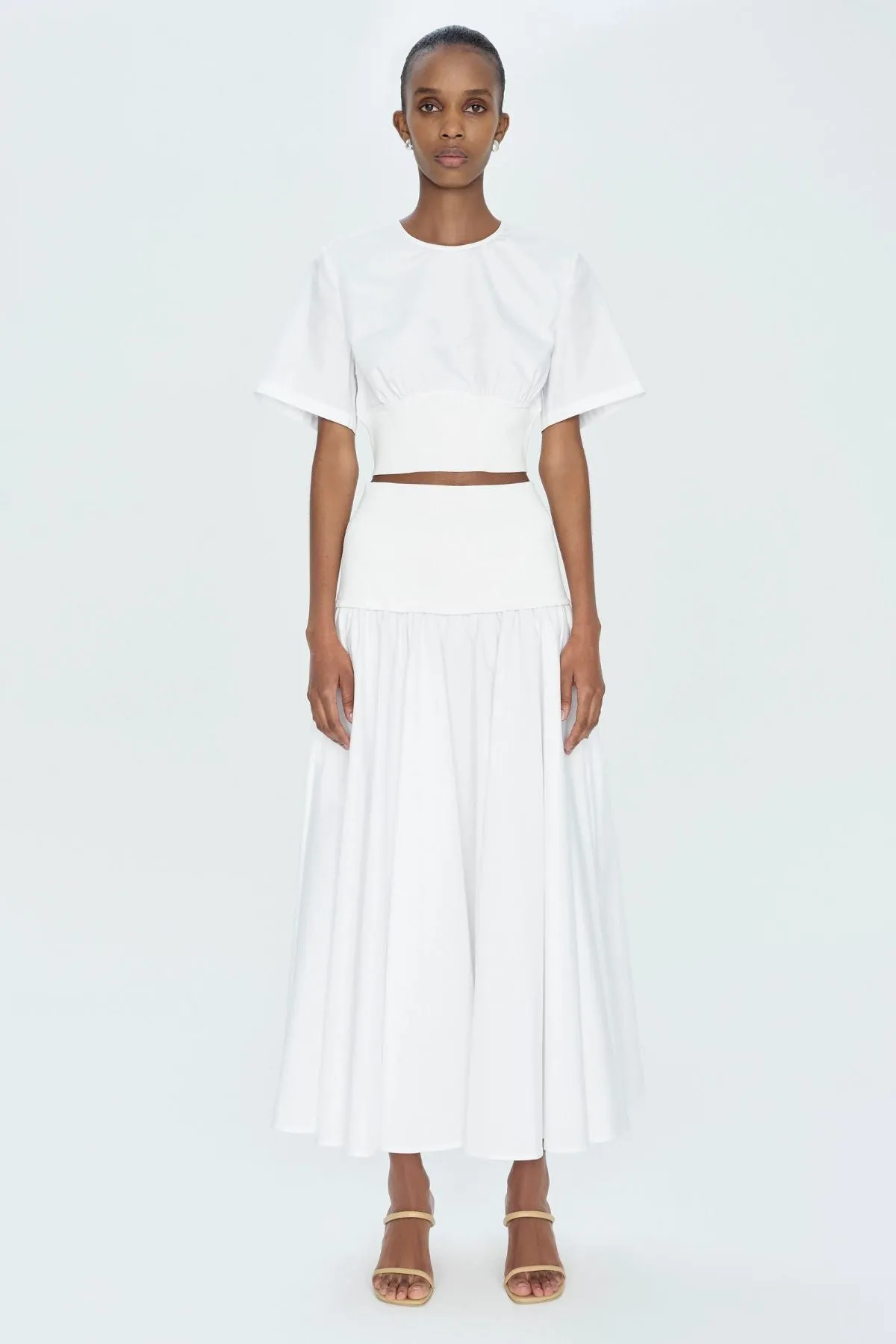 Simkhai Stella Maxi Skirt - White