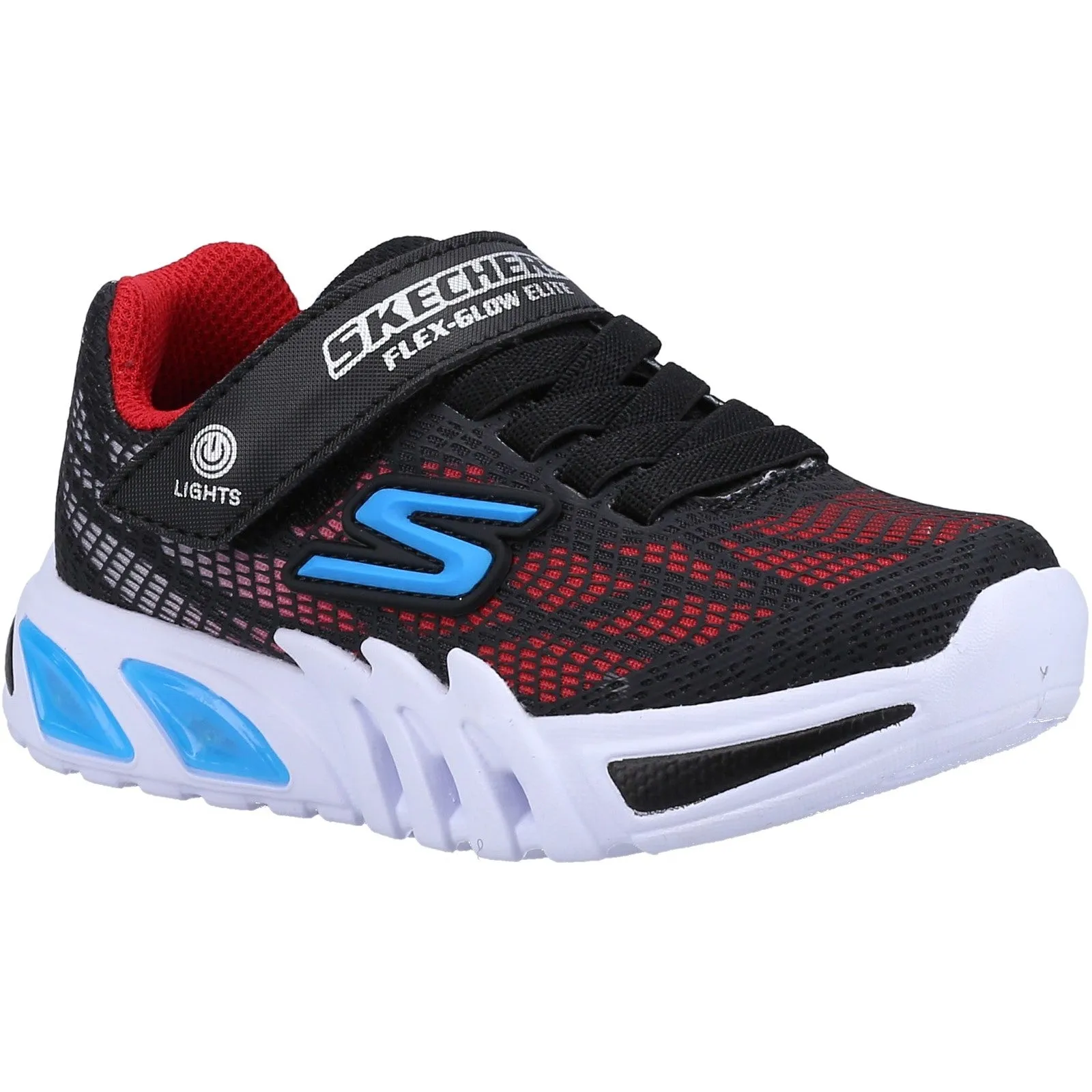 Skechers Boys Flex-Glow Elite Vorlo Light Up Trainers - Black