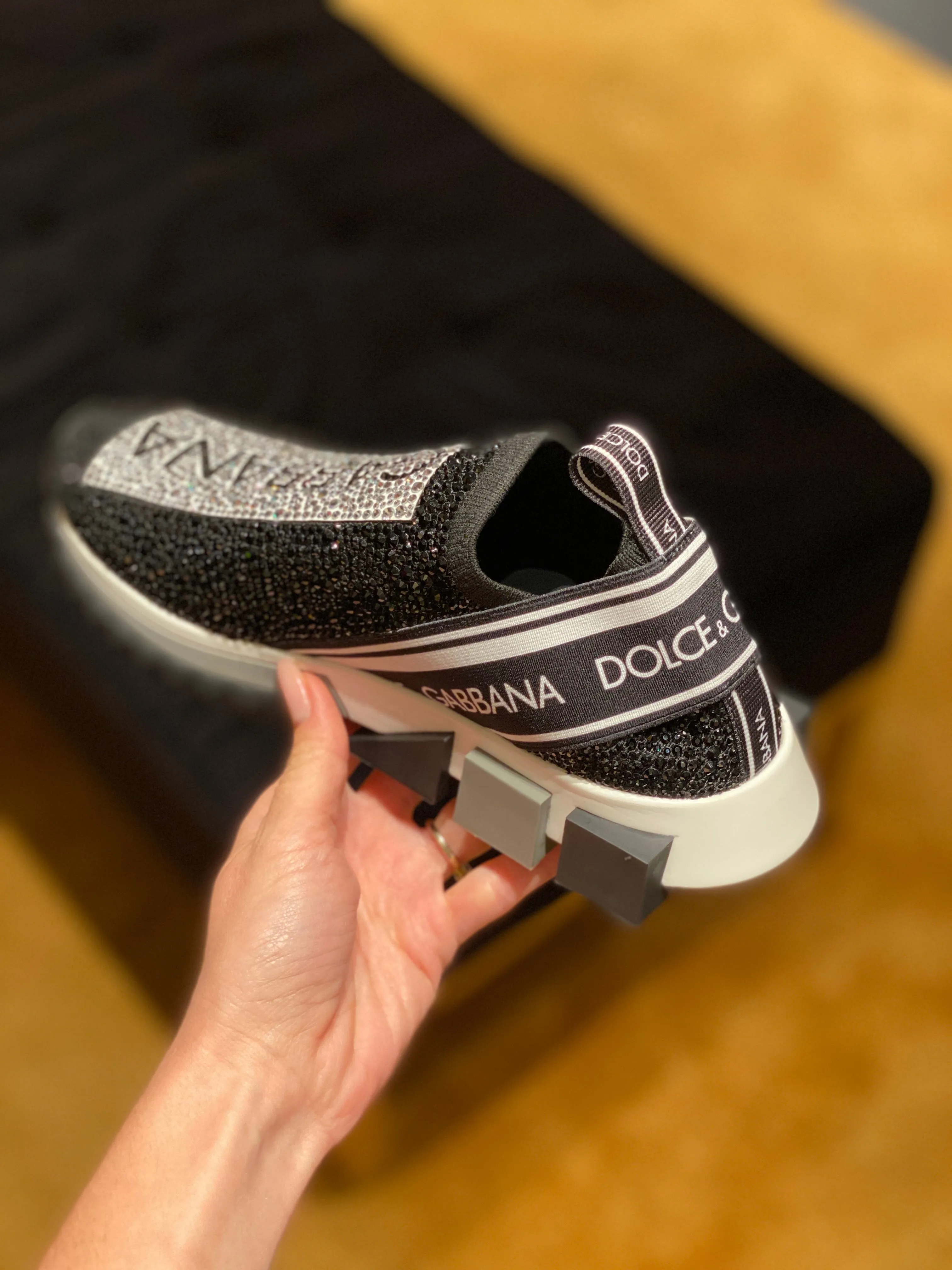 Sorrento glitter trainers - Black