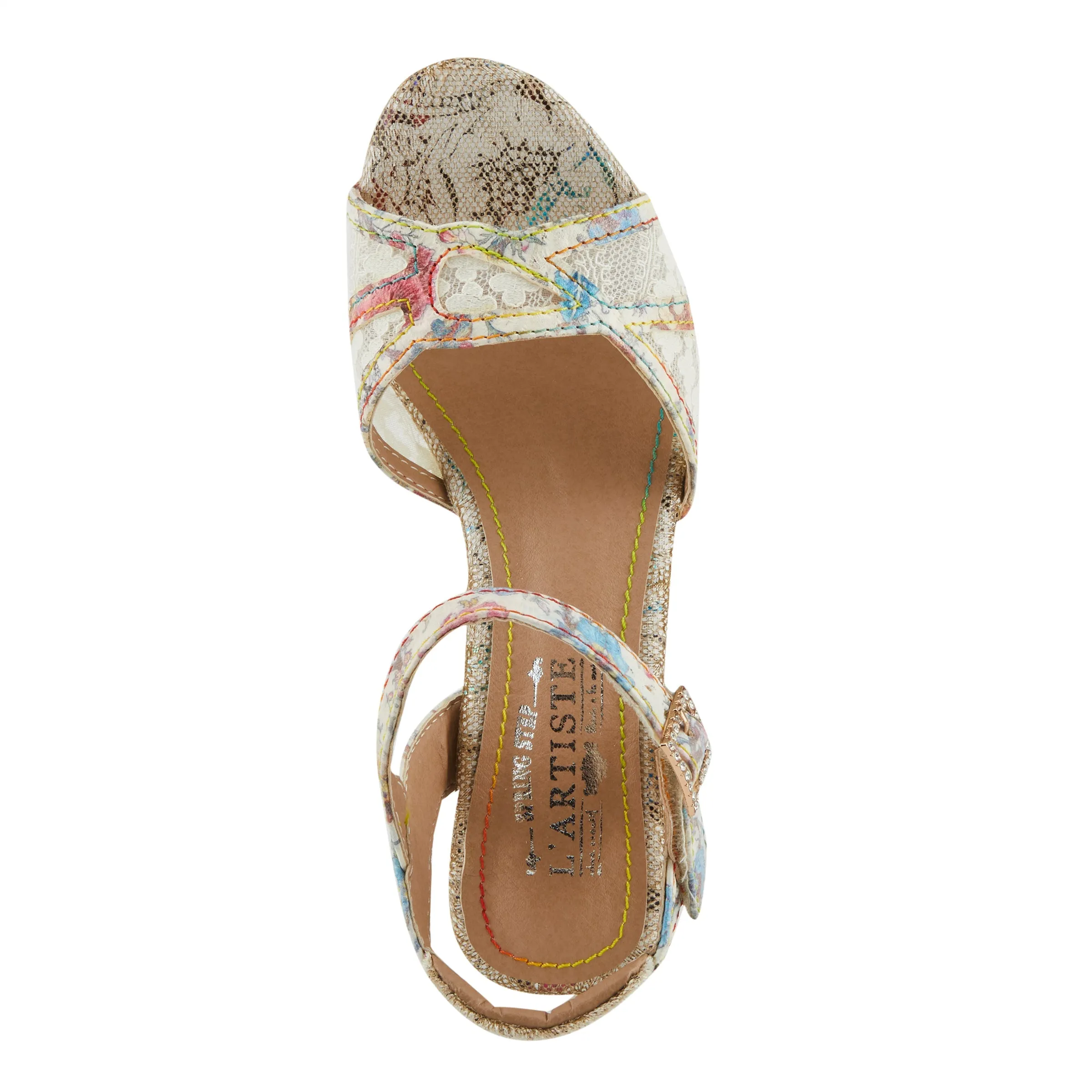 Spring Step Shoes L'Artiste Chatel Sandals Women's Leather Open Toe 3" Heel