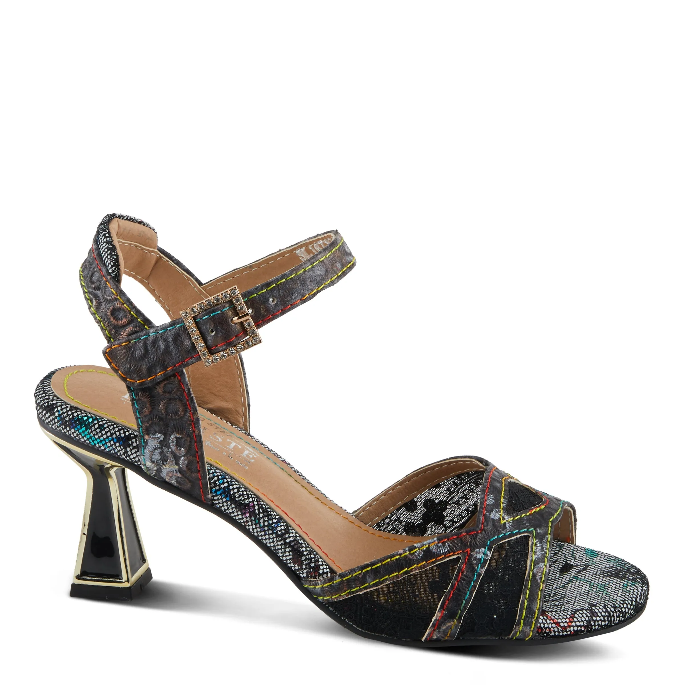 Spring Step Shoes L'Artiste Chatel Sandals Women's Leather Open Toe 3" Heel