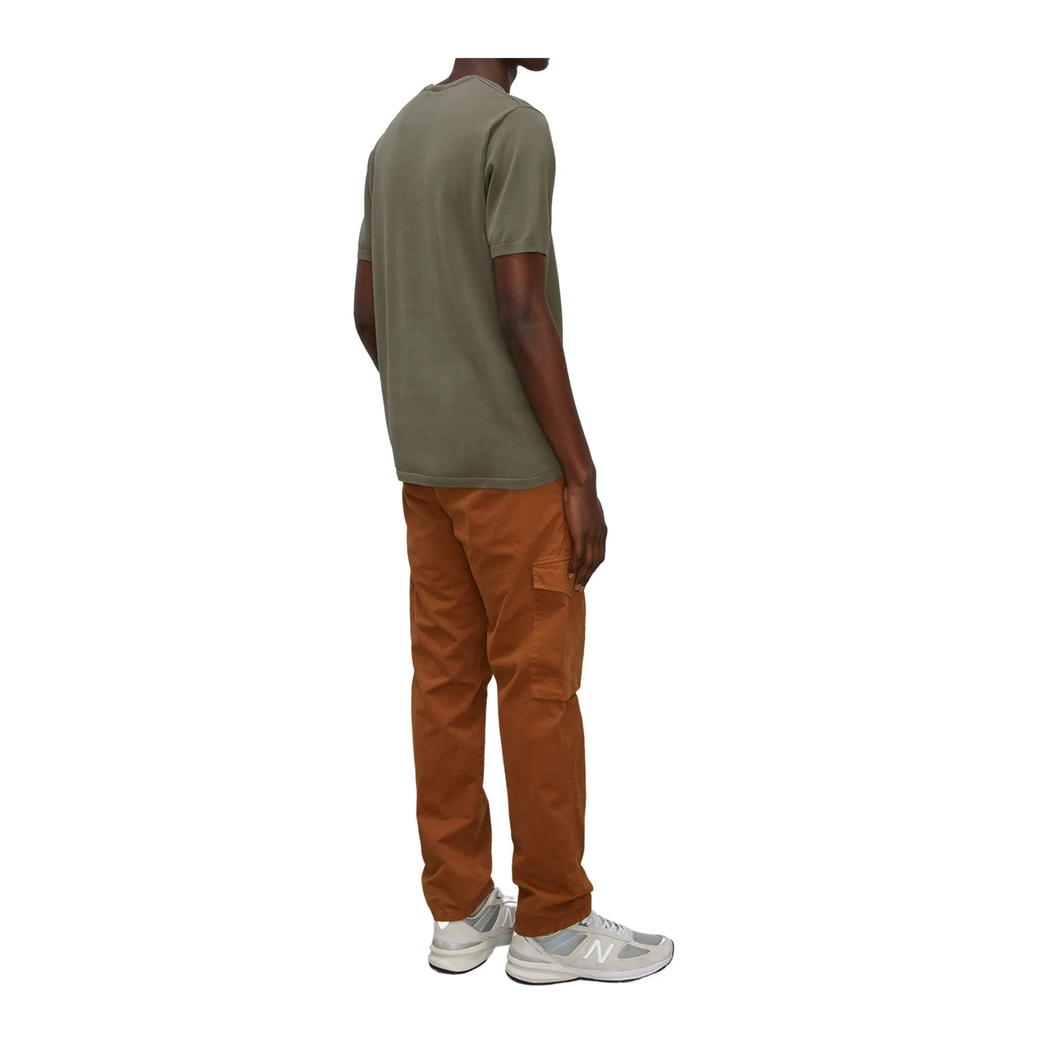 T-shirt Uomo basic Verde a girocollo