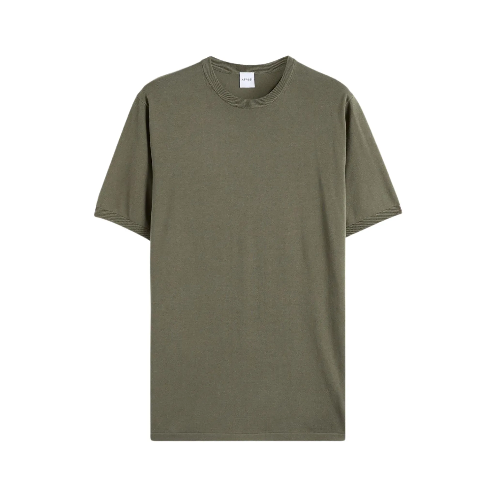 T-shirt Uomo basic Verde a girocollo